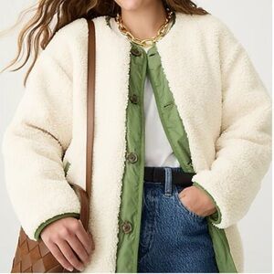 J. Crew Reversible Puffer & Sherpa Coat